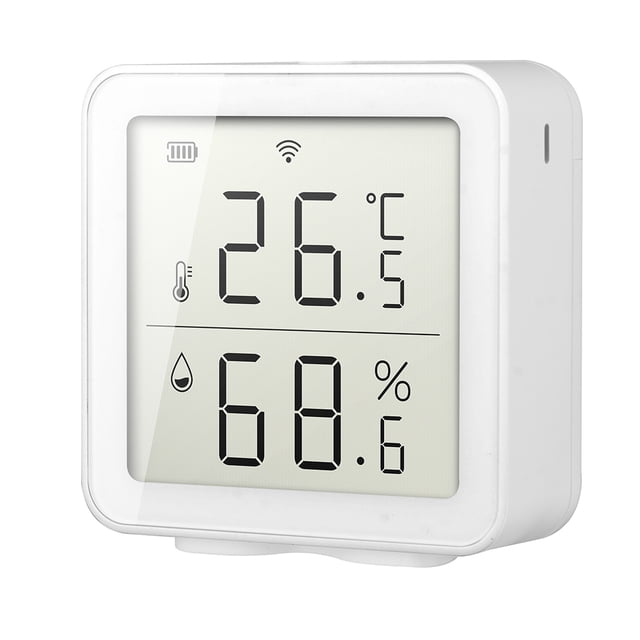 Detector de humedad de temperatura Tuya, termómetro inteligente WiFi, medidor de temperatura con Sensor de humedad para el hogar montado en la pared