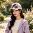thumbnail image 4 of Halloween Embroidered Baseball Cap For Women Adjustable Cotton Hat, 4 of 5