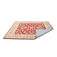 thumbnail image 4 of Rugsotic Carpets Hand Tufted Wool Eco-Friendly Area Rugs - 8'x8', Square, Red Gold, Modern Contemporary Design, High Pile Handmade Anti Skid Rugs for Living Room, Bed Room (K00531), 4 of 7