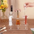 thumbnail image 3 of Exhibidor de acrílico transparente de 3 niveles (con destornillador) 9 compartimentos para coleccionables, perfumes, cosméticos, joyas, cupcakes y postres. Bandeja de almacenamiento para minifiguras., 3 of 6