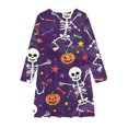 thumbnail image 3 of Infant Halloween Costume Long Sleeve Round-Neck Dress 4-14 Years Children and Girls' Halloween Printed Princess Dress Long Sleeved Round Neck Dress Multicolor 160, 3 of 4