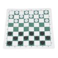 thumbnail image 1 of Educational Portable Checkers Set PU Leather Foldable Board Game Children Adults Party Game Christmas Gift, 1 of 7