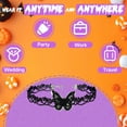 thumbnail image 2 of DESIGNICE Goth Accessories,Lace Butterfly Gothic Necklace,Polyester Black Choker Necklaces for Woman,For Women Halloween Daily Use,Style1, 2 of 7