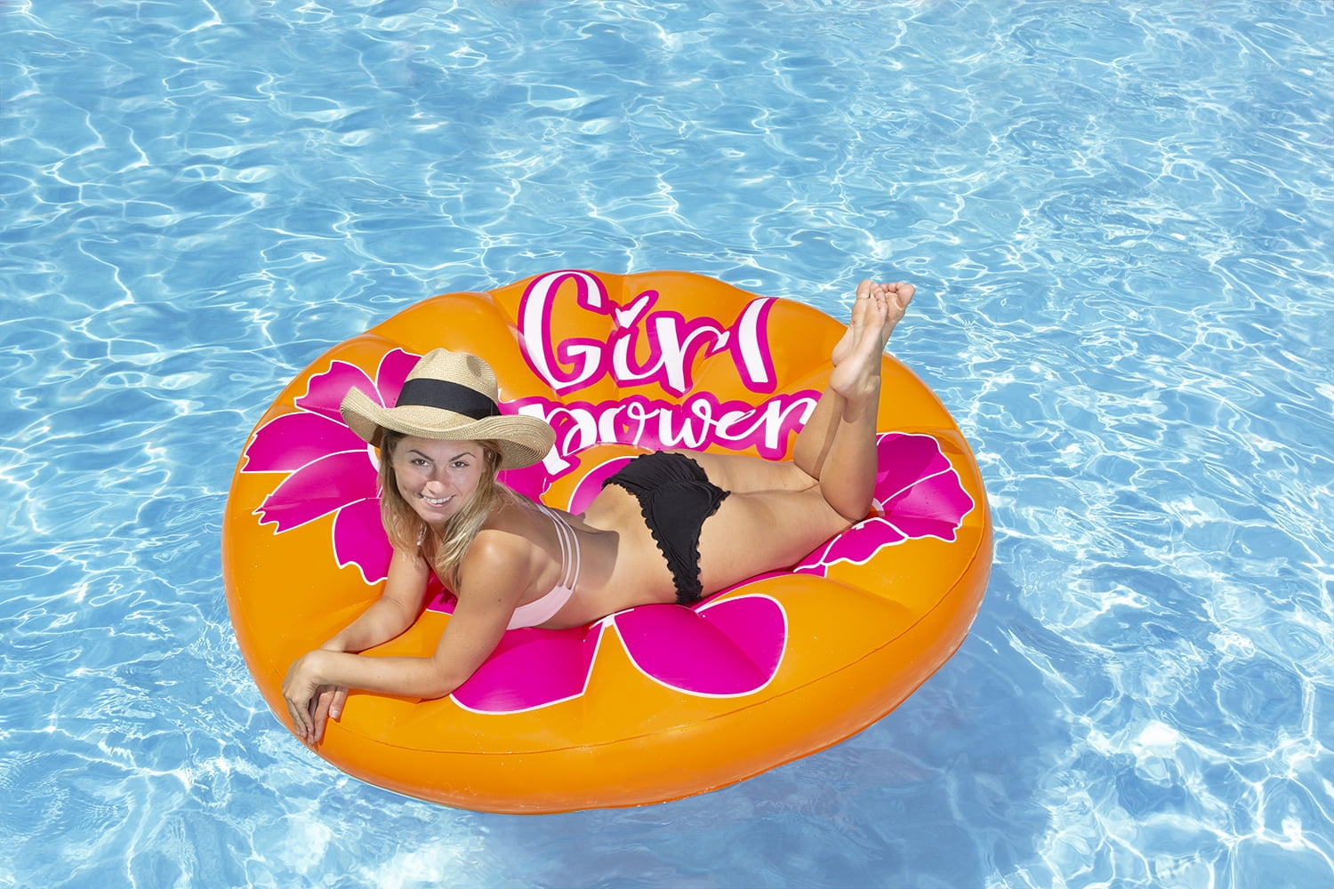 Poolmaster #GIRLPOWER Swimming Pool Float Island