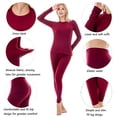 thumbnail image 7 of Women Winter Ultra Soft Thermal Underwear Female Long Johns Set Size Medium, 7 of 7