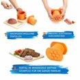thumbnail image 4 of 1-Pack Hot Dog Maker Meat Stick Squeezer Meatball Rapid Prototyping Tool Kitchen DIY Tool (Orange), 4 of 5