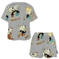 thumbnail image 3 of Mugman Cuphead Ms. Chalice Summer Home Suit For Womens Short-Sleeved Pajama Set 2pcs Loungewear Soft Sleepwear T-Shirts Tee Shirt Top And Short Sleeping Pants, 3 of 8