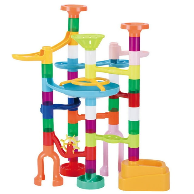 Marble Run Game Interactive Fun DIY Marble Block Building Set Marble Track Toy