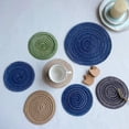 thumbnail image 4 of Paokuoon Ensemble de Table Rond Moderne Couleur Unie Résistant à la Chaleur Antidérapant Isolation Thermique Protection Table à Manger Décoration Cuisine, 4 of 6