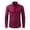 Wine, variant on SwiftWear Mens No-Ironing Wrinkle Resistance Dress Shirts Solid Color Business Shirt Turndown Collar Button Down Top, Black XS