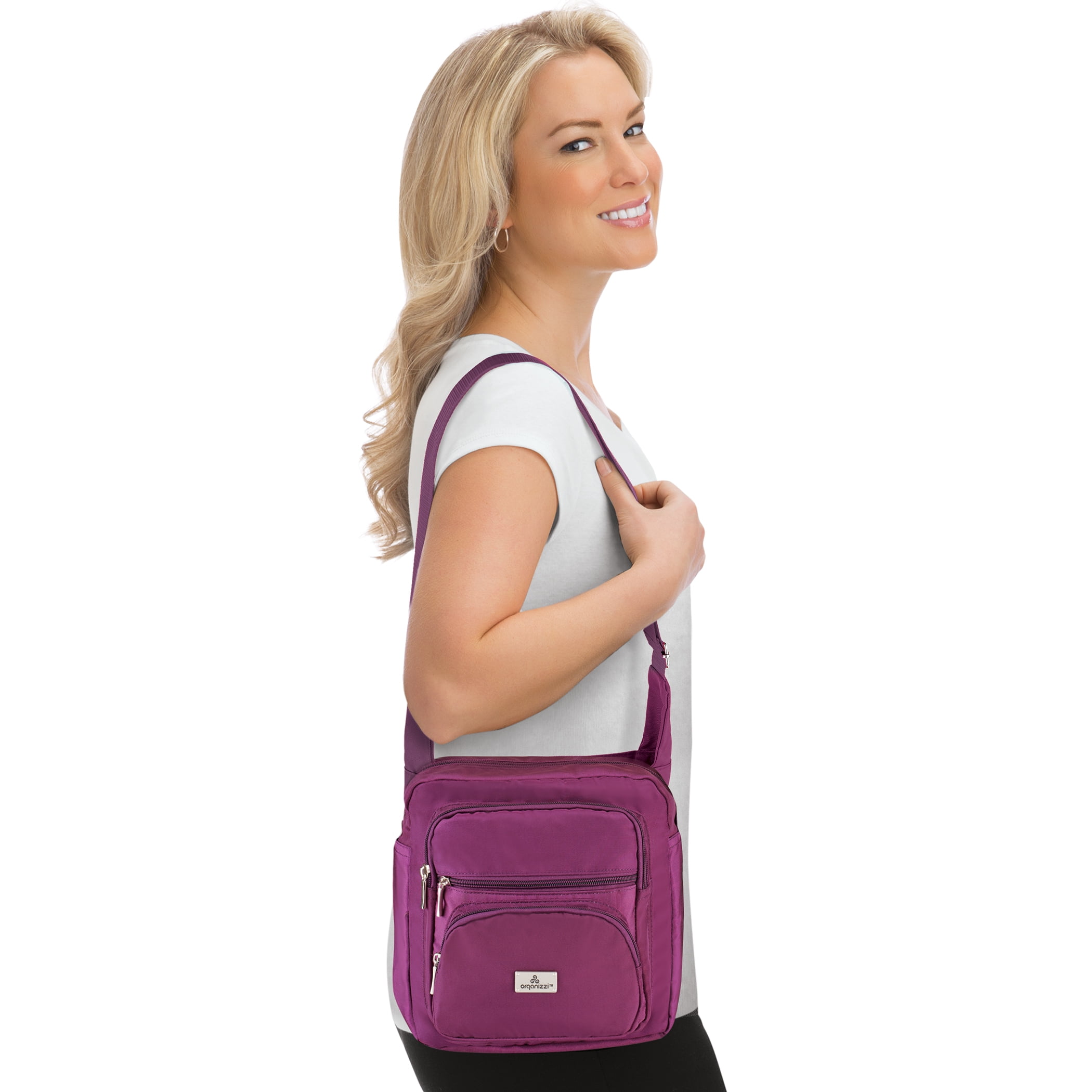 Collections Etc Organizzi RFID Blocking Shoulder Crossbody