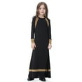 thumbnail image 6 of Byoo Tween Girls' Maxi Dress Soft Color Block Long Sleeve Pocket Dress School Casual Active Dresses for Kids,Black, 6 of 9