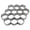 M, variant on Honeycomb Cookie Cutters, Stainless Steel Non-Stick Baking Mold, Small Beehive Shape Cookie Mold for Party DIY Cookies, Easy Clean, Baking Supplies, 1 Pcs