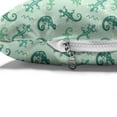 thumbnail image 4 of Reptile Pet Bed, Exotic Lizards Chameleons Leaping Illustration Nature Reptiles, Chew Resistant Pad for Dogs and Cats Cushion with Removable Cover, 24" x 39", Green Mint, by Ambesonne, 4 of 4