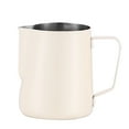 thumbnail image 2 of Milk Frothing Pitcher Cup, 12oz/350ML Milk Frother Cup Stainless Steel Steaming Pitcher Milk Jug Coffee Latte Art Cappuccino Espresso Machine Accessories Barista Steam Pitchers Attached Dessert Spoons, 2 of 8