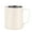 White 12oz, variant on Milk Frother Cup,Milk Frothing Pitcher,Stainless Steel Measuring Cup, Milk Frothing Pitcher, Steaming Pitcher, Milk Frothing Cup Jug with Marking with Handle for Espresso Machines(Silver 12oz)