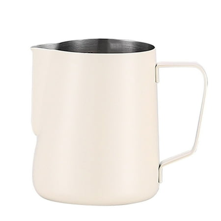 

Kitchen and Dining Clearance Sale Milk Frother - Milk Frother Cup with Clear Graduation - 304 Stainless Steel Cappuccino Maker Accessories- Milk Carafe Cup with insulated Handle