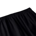 thumbnail image 5 of FUNUONY Lightweight Wide Leg Cropped Pants for Women High Waisted Loose Casual Lounge Travel Work Sweatpants Summer Linen Blend Wide Leg Pants Elastic Waist Trousers with Pockets Black 5Xl, 5 of 5