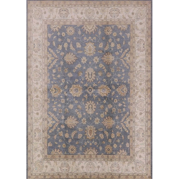 Ahgly Company Indoor Rectangle Mid-Century Modern Rose Purple Oriental Area Rugs, 7' x 10'