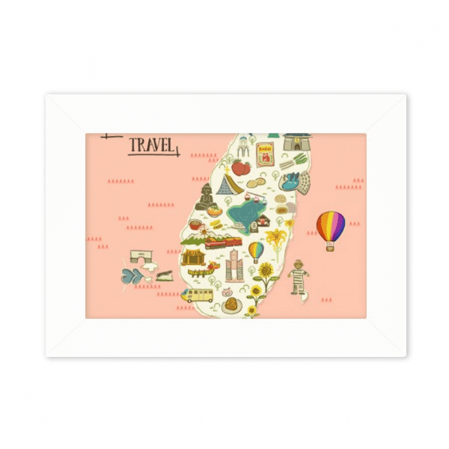 Taiwan Travel Attractions China Photo Mount Frame Picture Art Painting Desktop 5x7 inch