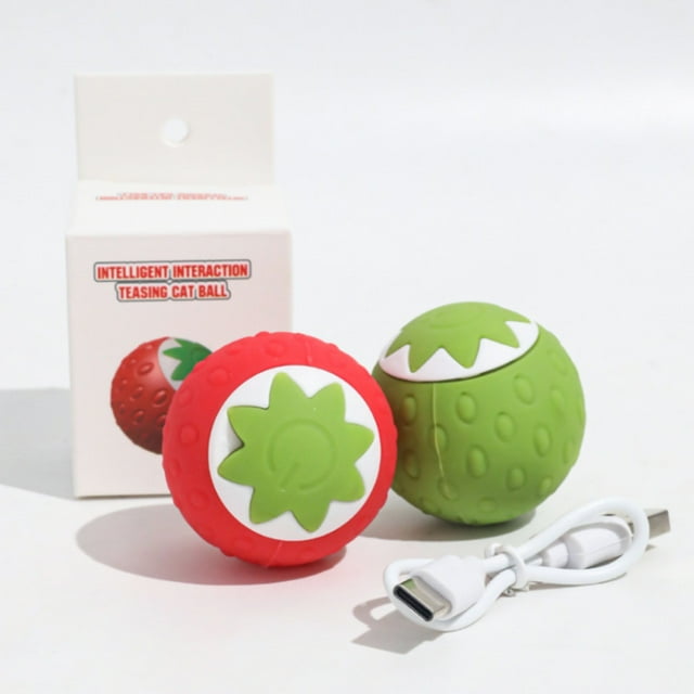 Interactive Cat Toy Activity Cat Toy Cute Pumpkin Automatic Rolling For Indoor Cats