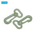 thumbnail image 3 of Unique Bargains Plastic Swivel Snap Hook Rotary Lobster Clasp Buckle for Backpack Luggage Webbing Strap, Gray Green, 2 Pack, 3 of 6