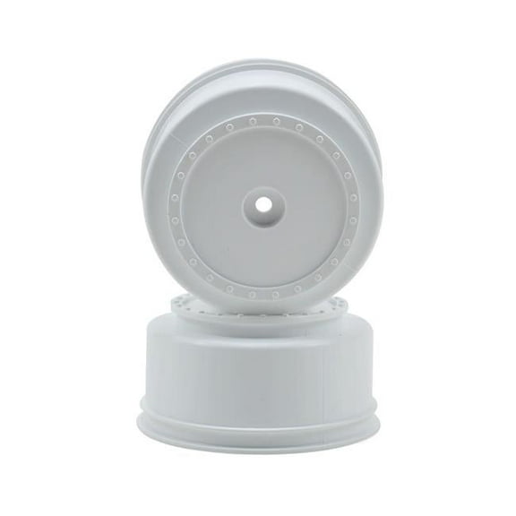 DE Racing DERBS4LW Borrego Short Course Wheels, White - 4 Piece for TLR TEN-SCTE -22SCT & TeknoSCT410