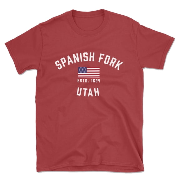 Spanish Fork Utah Patriot Men's Cotton T-Shirt