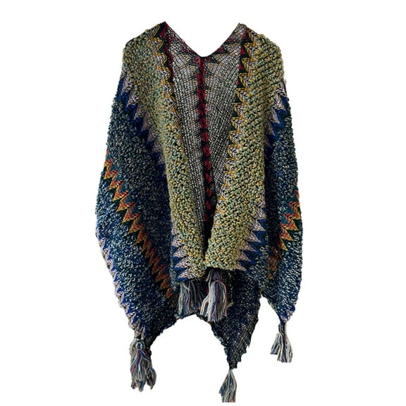 Aellinatey Scarf Wrap Shawl Cape for Womens Girl Travel Knitted Oversized Poncho Coat