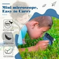 thumbnail image 5 of Pocket Microscope LED Lighted Handheld Microscope W/ 5 Slides Specimens Mini Microscope for Kids Students Adults Microbiological Observation Lab Study, Educational Science Kit, 5 of 7