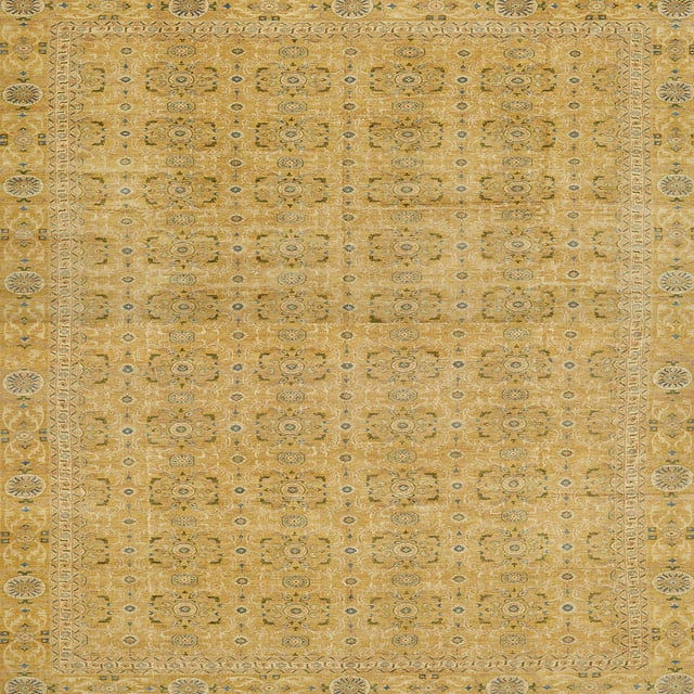 Ahgly Company Tapis d'Intérieur Lavables en Machine, Carrés Abstraits, Brun Cannelle, Carrés de 6'