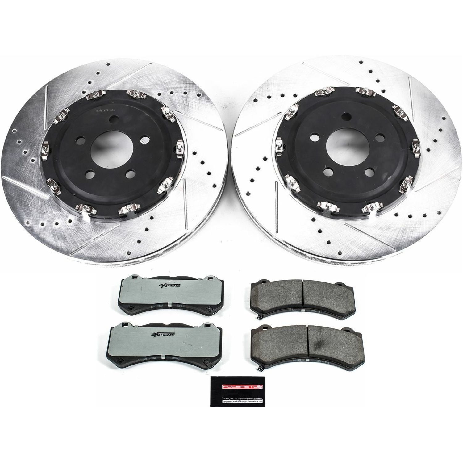 PowerStop Front Z26 Street Warrior Carbon-Fiber Ceramic Brake Pad and Drilled and Slotted Rotor Kit Fits: DODGE Select Models K6795-26