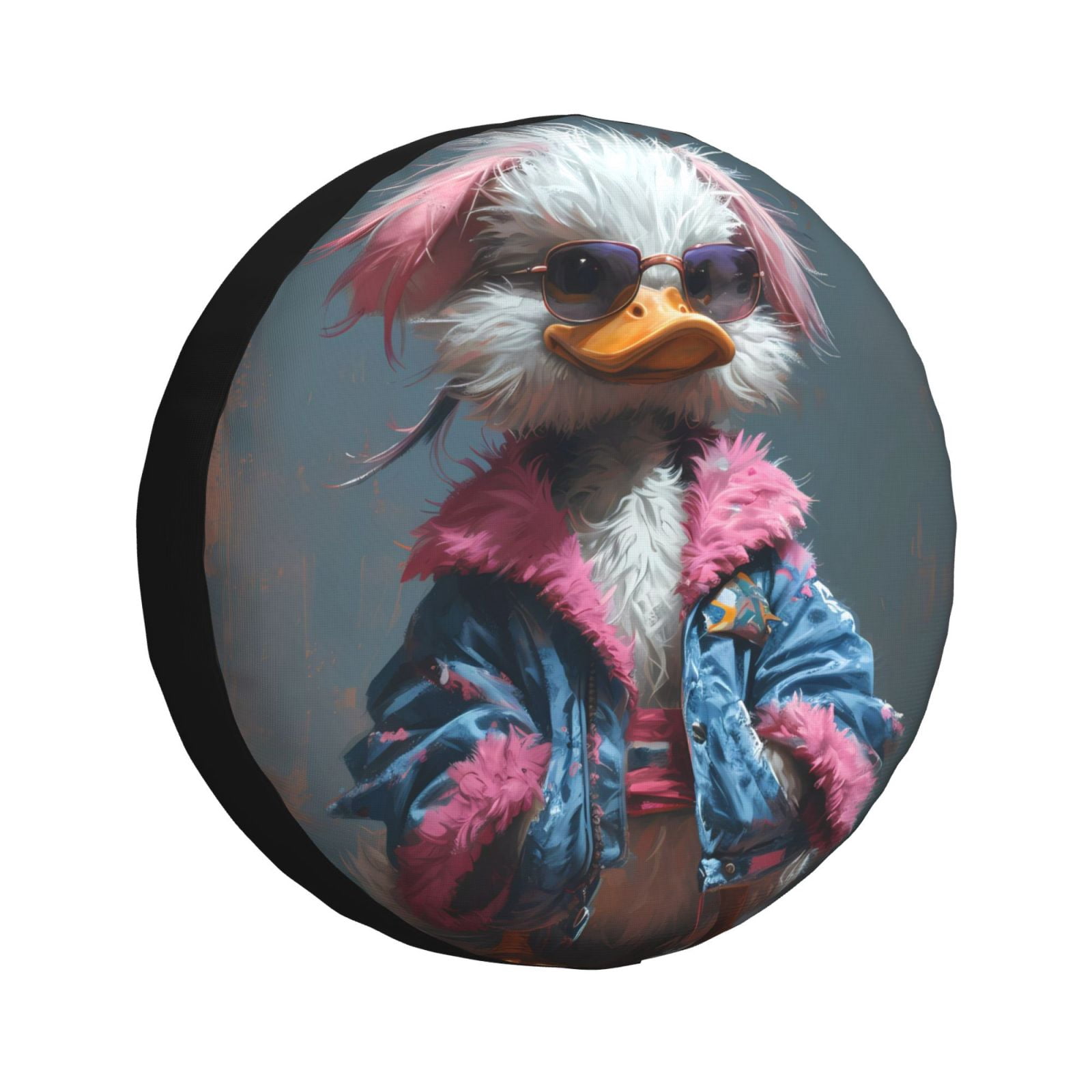 Lsque Lady Duck Pattern Tire Covers - Tough Tire Wheel Protector for Truck, SUV, Trailer, Camper, RV-16 inch