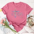 thumbnail image 2 of CAIXIA Easter Shirts for Women Womens T Shirts Cotton Cute Rabbit Graphic Tees Crew Neck Funny Easter Bunny Short Sleeve Tshirts Cute Tops for Women, 2 of 5