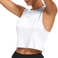 thumbnail image 4 of FRSASU Plus Size Tops Clearance Women Workout Tops for Women Cropped Tank Tops Dance Tops Sport Yoga Shirts, 4 of 8