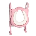 thumbnail image 2 of Asiento Entrenador Papubaby  para Inodoro con Escalera Acolchado Rosa-Blanco, 2 of 2