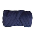 thumbnail image 3 of Chunky Yarn Knitting Arm Knit Soft Yarn 250G Hand Knit Sweaters for DIY Rug Making Sweaters Deep Blue, 3 of 9