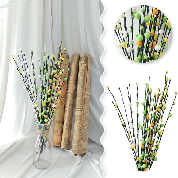 Branches Bourgeons de Fleurs Arrangement Floral Décoration de Mariage Maison Année Accessoires de Photographie 100 Pcs Fleurs en Pot Mini Roses Fleurs en Vase Pot de Fleurs Guirlande de Jasmin d'Hiver