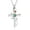 Green, variant on Rose Flower Cross Necklace for Ashes Stainless Steel Cremation Jewelry for Ashes Gem Blue Zircon Urn Necklace for Men Women Ash Holder Cross Ashes Jewelry