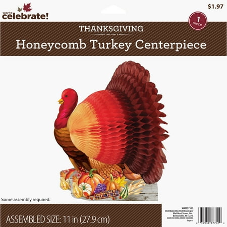 Way to Celebrate Turkey Centerpiece, 1 ct