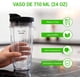thumbnail image 2 of Compatible Piezas De Aspas Licura Ninja, Juego De Repuesto De Vasos De Licura y Cuchilla, 3 Piezas Repuesto，1 Vaso Original 24oz Incluye Tapa, 1 Cuchilla Extractor 7 Aletas, 2 of 3
