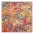 thumbnail image 3 of Unique Loom Vivid Collection Area Rug - Bengaluru (7' 10" Square Multi/Orange), 3 of 7
