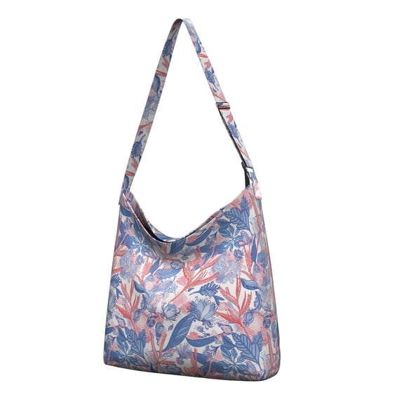 Rustic Wildflower Botanical Canvas Tote – Vintage Floral Pattern for Spring