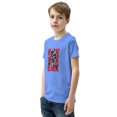 thumbnail image 3 of BMX Bike Rider T-Shirt – Cool Freestyle Stunt Biking Tee – Extreme Sports & Trick Cycling Shirt for Kids,Youth Short Sleeve T-Shirt (Heather Columbia Blue, XL), 3 of 3