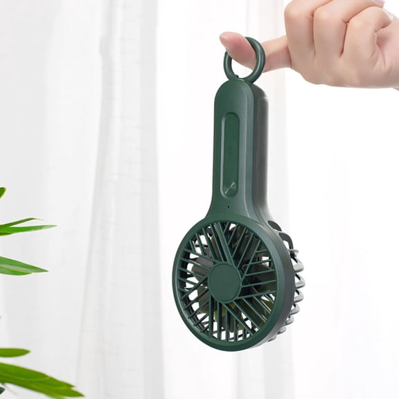 OUNONA Portable Handheld USB Fan in Green for Personal Cooling and Refreshing Air at Home, Office, and Travel