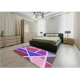 thumbnail image 5 of Ahgly Company Machine Washable Indoor Rectangle Transitional Medium Violet Red Pink Area Rugs, 2' x 4', 5 of 7