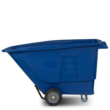 Toter 1 Cubic Yard 1 200 lbs. Capacity Standard Duty Material Handling Tilt Truck - Blue