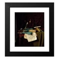 thumbnail image 2 of William Michael Harnett 12x14 Black Modern Framed Museum Art Print Titled - The Last Summer Rose (1886), 2 of 5