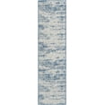 thumbnail image 2 of Unique Loom Outdoor Modern Collection Area Rug - Cartago (2' x 7' 10" Runner Blue/Ivory), 2 of 6