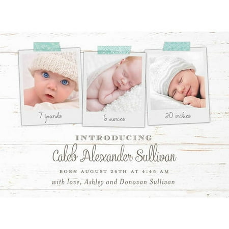 Polaroid Standard Baby Announcement